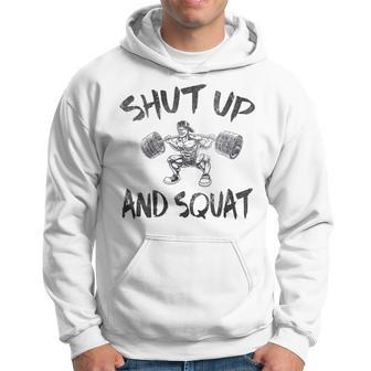Shut Up And Squat Vintage Leg Day Hoodie - Monsterry DE