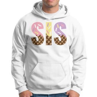 Sister Of The Sweet One Ice Cream 1St First Birthday Family Hoodie - Seseable