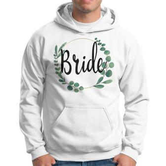Soon To Be Bride Flowers Green Vintage Engagement Hoodie - Thegiftio UK
