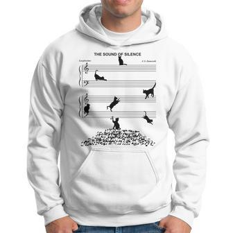 The Sound Of Silence Music And Cat Lover Hoodie - Monsterry DE