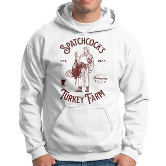 Spatchcock's Turkey Farm Vintage Distressed Thanksgiving Hoodie - Monsterry