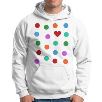 Spotty Dots Spots & Heart Yellow Men Women Children Spot Hoodie - Thegiftio UK