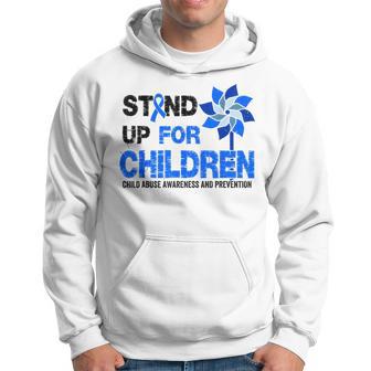 Stand-Up For Children Child Abuse Prevention Awareness Month Hoodie - Monsterry