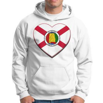 State Of Alabama Heart T Home Pride Love Hometown Hoodie - Monsterry DE