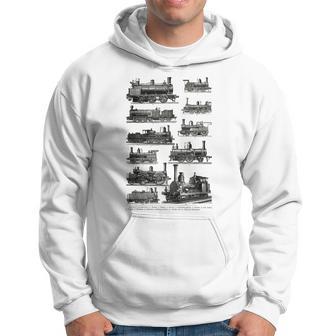 Steam Engine Train Vintage Steam Train Locomotiv Hoodie - Monsterry