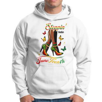 Stepping Into Junenth Hoodie - Monsterry