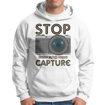 Stop And Capture Fotografen Lustige Fotografie Hoodie - Seseable