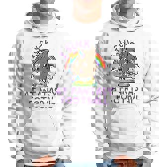 I Suck At Fantasy Football Loser Pink Unicorn Poop Hoodie - Thegiftio