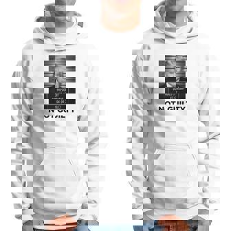 Sweat à capuche NOT GUILTY Design Graphique, Soutien Politique - Cadeauxyz