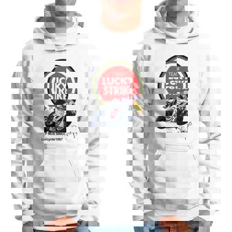 Sweat à capuche Team Lucky Strike Moto GP 1985, Design Rétro Course - Cadeauxyz