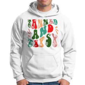 Tanned And Tipsy Summer Drinking Beach Vacation Hoodie - Monsterry