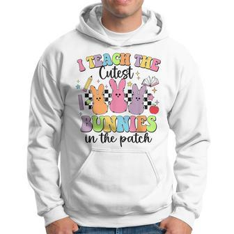 I Teach The Cutest Bunnies In The Patch Easter Teacher Hoodie - Monsterry AU