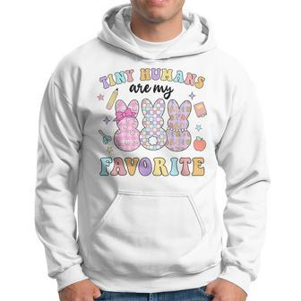 Teacher Tiny Humans Are My Favorite Easter Women Hoodie | Mazezy