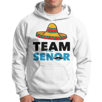 Team Boy Senor Mexican Gender Reveal Party Baby Shower Hoodie - Monsterry