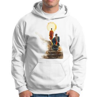 Thich Minh Tue On Back Monks Minh Tue Hoodie - Thegiftio UK