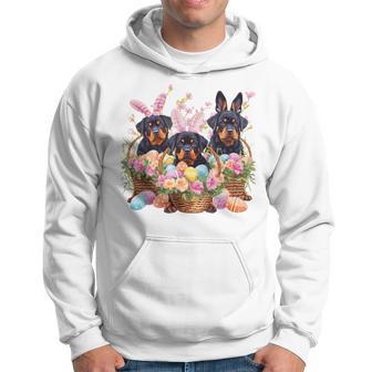 Three Rottweiler Easter Rottweiler Easter Egg Hoodie - Thegiftio UK