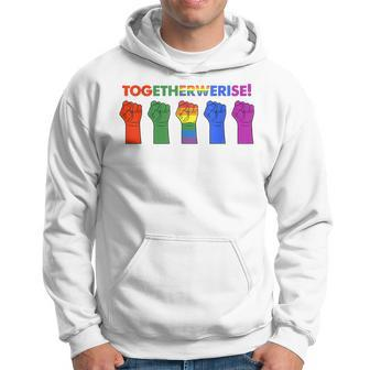 Together We Rise The First Pride Was A Riot Lgbt Pride Hoodie - Monsterry