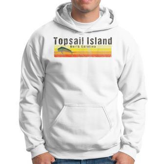 Topsail Island Nc Vintage Style Mahi-Mahi Hoodie - Monsterry DE