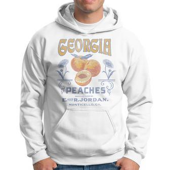 Trendy Georgia Peaches Vintage Poster Hoodie - Monsterry