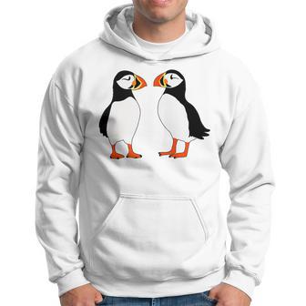 Two Cute Puffins Hoodie - Thegiftio UK