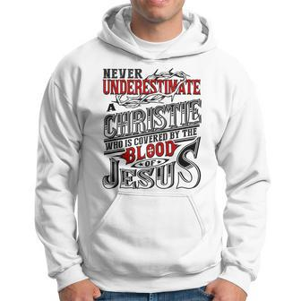 Underestimate Christie Family Name Hoodie - Seseable