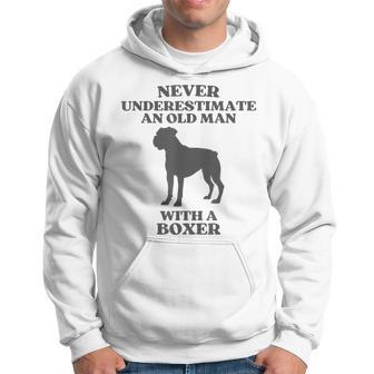 Never Underestimate An Old Man With A Boxer Dog Hoodie - Monsterry DE