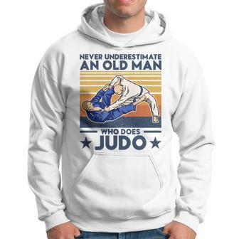 Never Underestimate An Old Man Who Does Judo Judo Lover Hoodie - Seseable