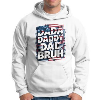Usa Flag Dada Daddy Father's Day Graphic Hoodie - Thegiftio UK