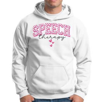 Valentines Day Speech Therapy Slp Speech Therapist Hoodie - Monsterry