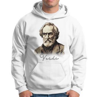 Verdi Portrait Italian Opera Hoodie - Monsterry UK