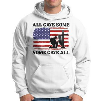 Veterans Day All Gave Some Some Gave All Memorial Day Hoodie - Seseable