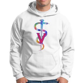 Veterinary V Caduceus Vet Veterinarian Hoodie - Monsterry DE