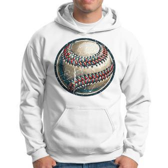 Vintage Baseball Dad Apparel Dad Basebal Happy Fathers Day Hoodie - Seseable