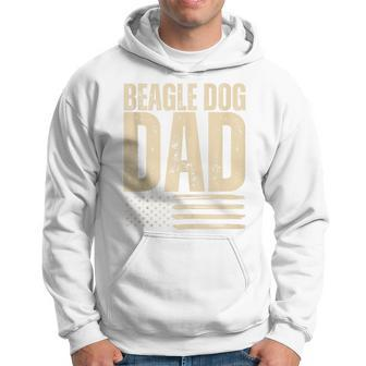 Vintage Beagle Dog Dad 4Th July American Flag Father's Day Hoodie - Thegiftio UK