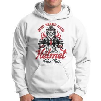 Vintage Biker Grandpa Motorcycle Grandad Father's Day Hoodie - Thegiftio UK