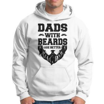 Vintage Father's Day Joke Dads With Beards Are Better Hoodie - Thegiftio UK