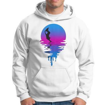 Vintage Retro Sunset Wakeboard Hoodie - Monsterry CA