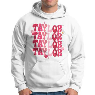 Vintage Taylor Personalized Name I Love Taylor Hoodie | Mazezy