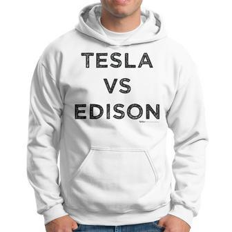Vintage Tesla Vs Edison Electrician Word Hoodie - Monsterry
