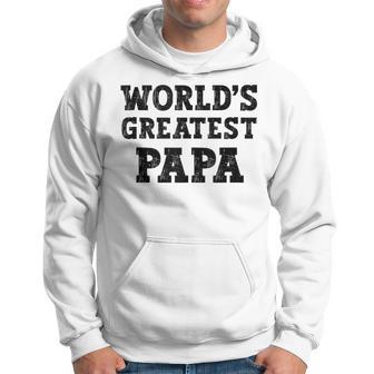 Vintage World's Greatest Papa Best Dadater Wertschätzung Kapuzenpullover - Geschenkecke