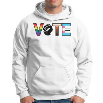 Vote Your True Colors Lgbtq Racism Sexism Flags Protest Hoodie - Monsterry UK