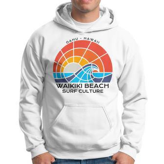 Waikiki Surf Culture Colorful Beach Hoodie - Monsterry UK