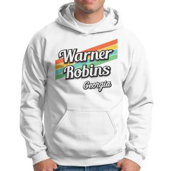 Warner Robins Georgia Retro Vintage Hoodie - Monsterry CA