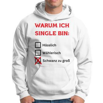 Warum Ich Single Bin German Hoodie - Seseable