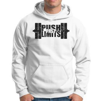 Weight Lifting Push Past Limits Gym Fitness Hoodie - Monsterry