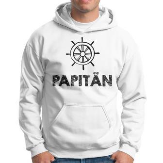 Weltbester Papiatertag Steuerrad Papa Segeln Mittelmeer Kapuzenpullover - Geschenkecke