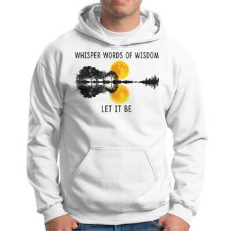 Whisper Words Of Wisdom Let-It Be Guitar Lake Shadow Hoodie - Seseable