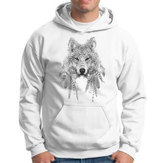 Wolf Wolf For Men Wolf Women Wolf Moon Hoodie - Thegiftio UK