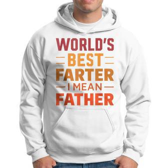 World's Best Farter I Mean Father Retro Father's Day Hoodie - Seseable