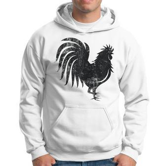 Year Of The Rooster Horoscope Vintage Distressed Hoodie - Monsterry UK